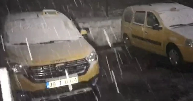 Kırklareli’de kar yağışı