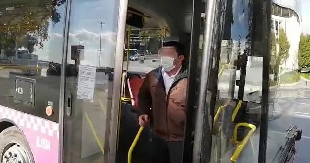 Koronalı şoför basın mensubuna tepki gösterdi