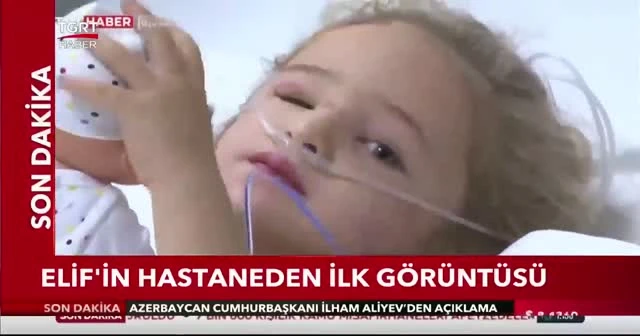 Minik Elif Türkiye'ye el salladı