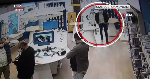 Organize telefon hırsızları kamerada