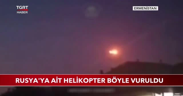 Rus askeri helikopteri böyle vuruldu!