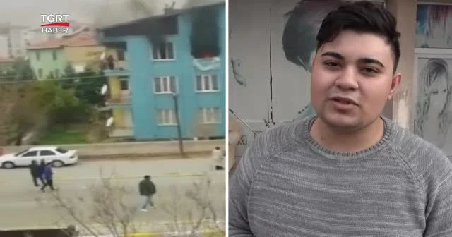 Sobaya benzin dökünce patladı