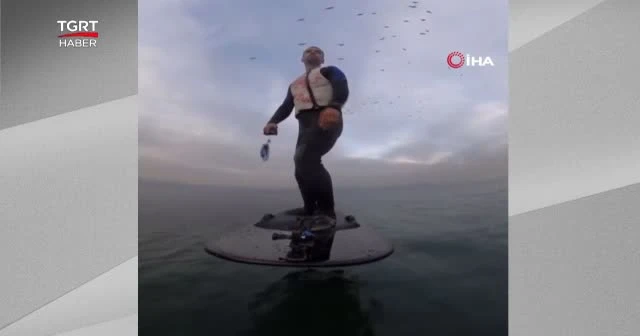 Sofuoğlu fliteboard yaparken böyle düştü