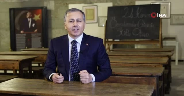 Vali Yerlikaya’dan öğretmenler günü mesajı
