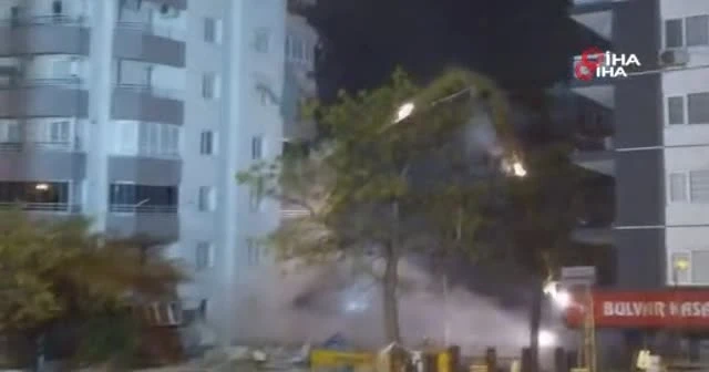 Yılmaz Erbek apartmanında yıkım başladı