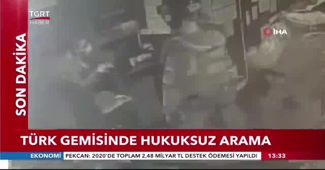 Yunan komutandan Türk gemisine hukuka aykırı arama