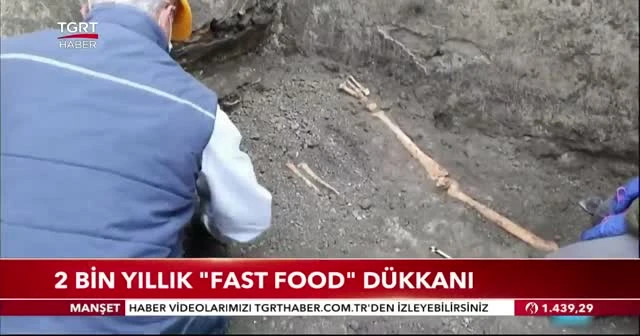 2 bin yıllık "fast food" dükkanı