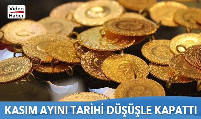 Altın Kasım ayında tarihi düşüş kaydetti