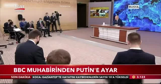 BBC muhabirinden Putin’e ayar