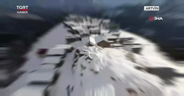Boselta'ya kar yağdı