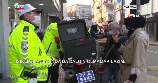 Bu kez yayalar trafik kurallarına uymadı