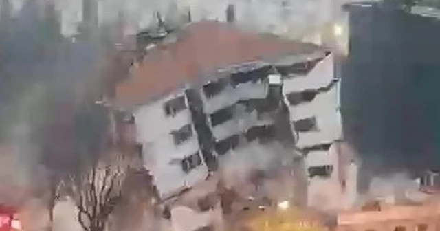 Bursa’da emniyet binası böyle yıkıldı