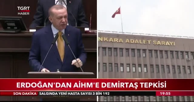 Cumhurbaşkanı Erdoğan'dan AİHM'e Demirtaş tepkisi