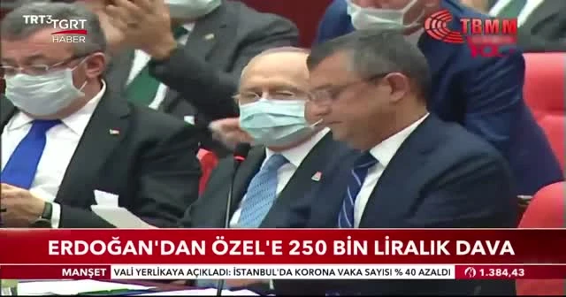 Erdoğan'dan Özel'e 250 bin liralık dava