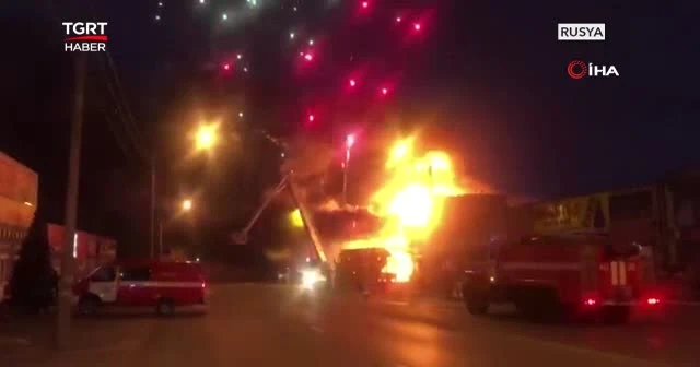 Havai fişekler böyle patladı