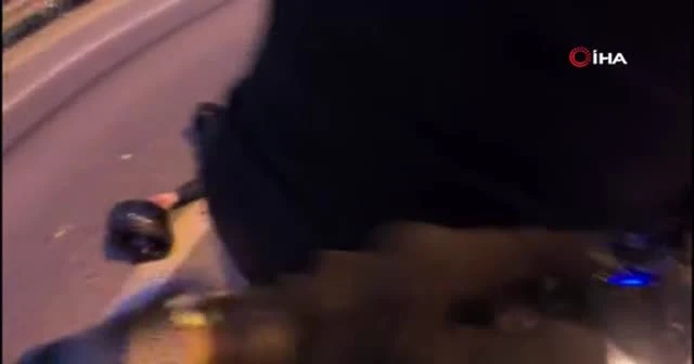 İstanbul’un göbeğinde feci kaza kamerada