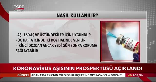 İşte koronavirüs aşısının yan etkileri