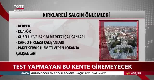 Kovid-19 testi yapmayan bu kente giremeyecek