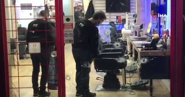 Kuaförde dehşet anları kamerada