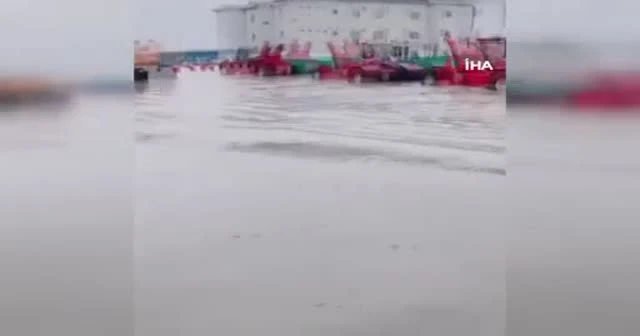 Liman su altında kaldı