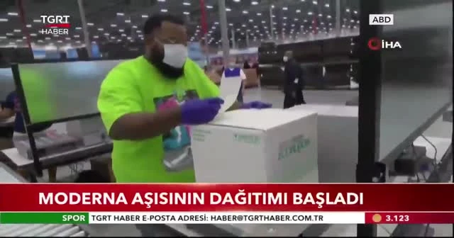 Moderna aşısının dağıtımı başladı