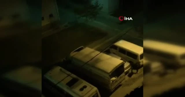 Saklandığı duvarın arkasından polise 'Gel' diye bağırdı