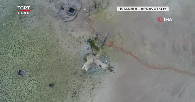 Sazlıdere Barajı'ndan tehlikeli görüntüler