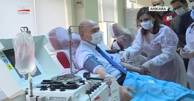 Virüsü atlatan Soylu plazma bağışladı