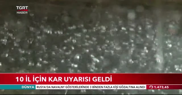 10 il için kar uyarısı geldi
