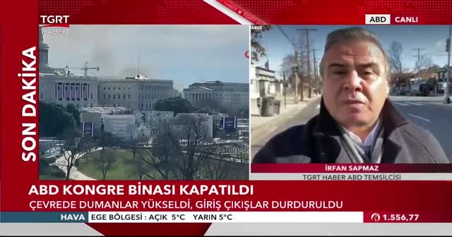 ABD Kongre binası kapatıldı