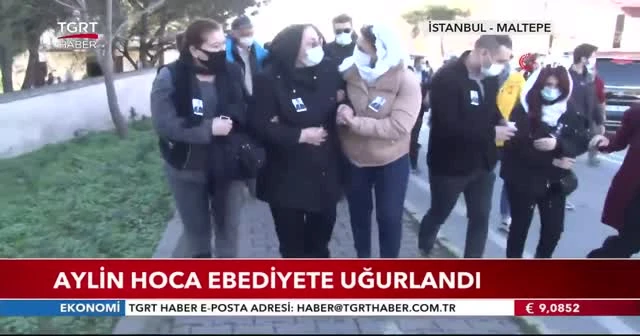 Aylin hoca ebediyete uğurlandı