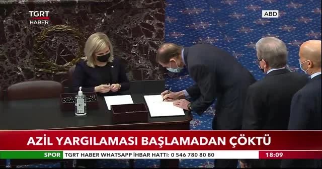 Azil yargılaması başlamadan çöktü