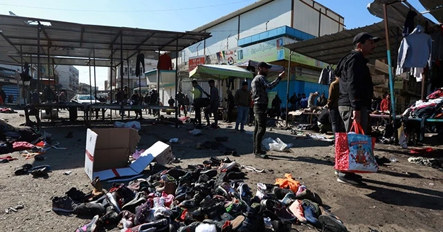 Bağdat'taki saldırı anı kamerada
