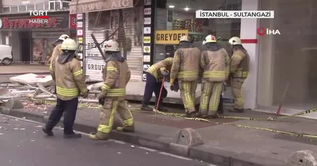 Balkon çöktü, olası facia önlendi