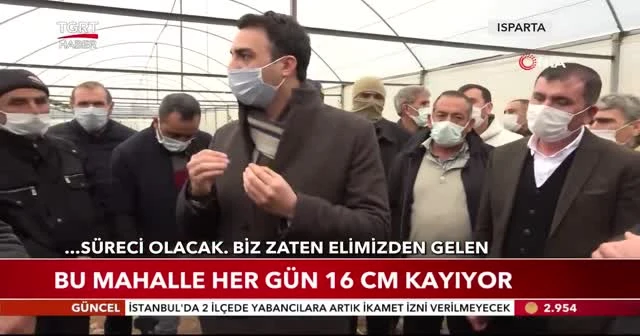 Bu mahalle her gün 16 cm kayıyor