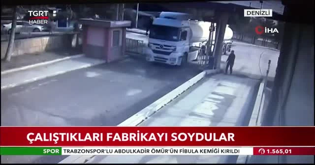 Çalıştıkları fabrikayı soydular