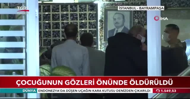 Çocuğunun gözleri önünde öldürüldü