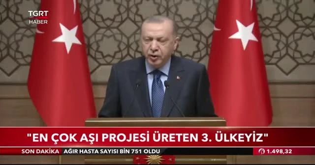 Cumhurbaşkanı Erdoğan: 3 aşı adayımız faz çalışmalarına başlıyor