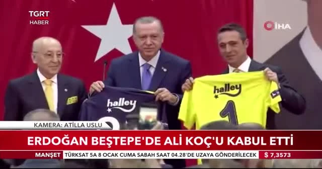 Cumhurbaşkanı Erdoğan Beştepe’de Ali Koç’u kabul etti