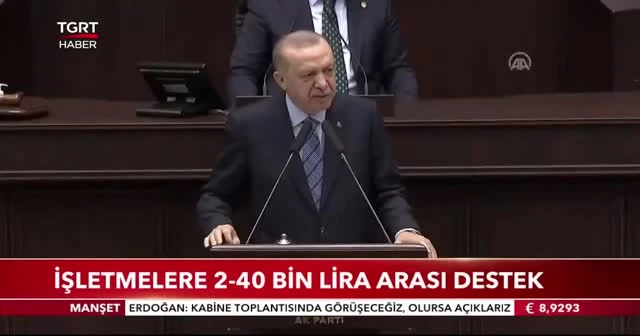 Erdoğan'dan restoran ve kafelere destek müjdesi