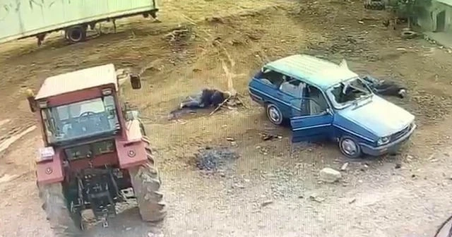 Dehşet anları kamerada