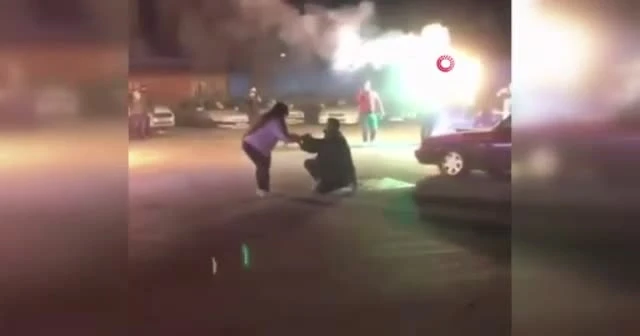 Drift eşliğinde evlilik teklifi