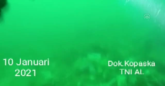 Endonezya’da denize düşen yolcu uçağının sualtı enkaz görüntüleri yayınlandı