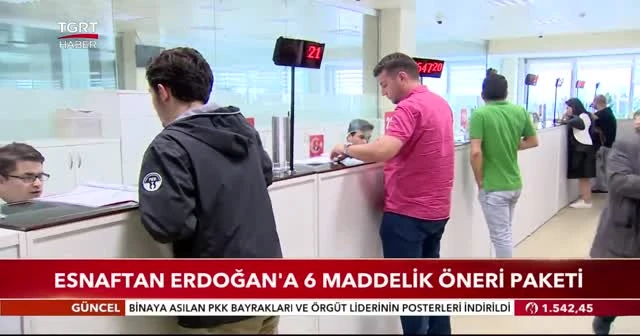 Esnaftan Erdoğan’a 6 maddelik öneri paketi