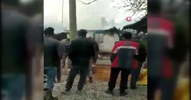 Evleri yanıp kül olan karı-koca ortada kaldı