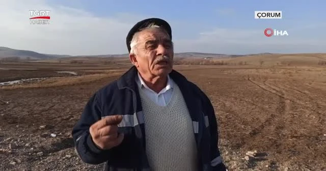 Gölet kurudu, Alacahöyük yolu ortaya çıktı