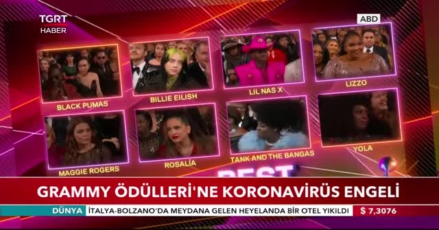 Grammy Ödülleri’ne koronavirüs engeli