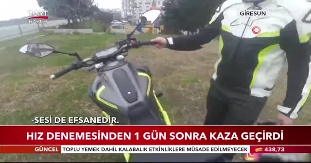Hız denemesinden 1 gün sonra kaza geçirdi