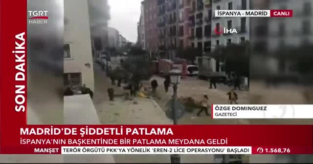 İspanya'nın başkenti Madrid'de şiddetli patlama
