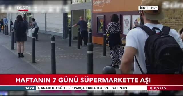 Korona aşısı için marketlere gidiyorlar